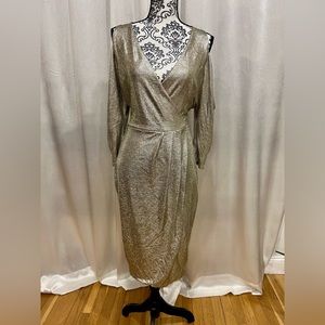 RACHAEL by Rachel Roy Gold Dress Size Medium